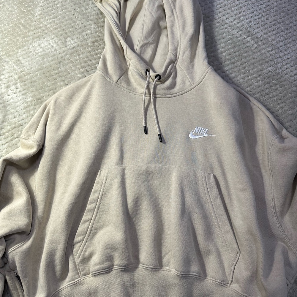 Nike Woman’s Cropped Tan Hoodie